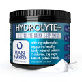 Paleo Pro HYDROLYTE+ Electrolyte Powder Drink Mix Hydration Supplement 0g Sugar 0g Carb Keto & Paleo Friendly 45 Servings No Artificial Ingredients (Plain Naked Unflavored)